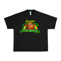 Black St. Patrick's Day Basketball Urban Heavy Tee - HowdyJamesFarm