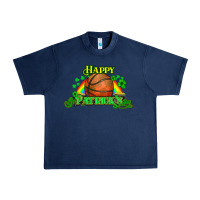 Navy St. Patrick's Day Basketball Urban Heavy Tee - HowdyJamesFarm