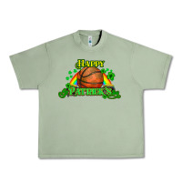 Oil Green St. Patrick's Day Basketball Urban Heavy Tee - HowdyJamesFarm