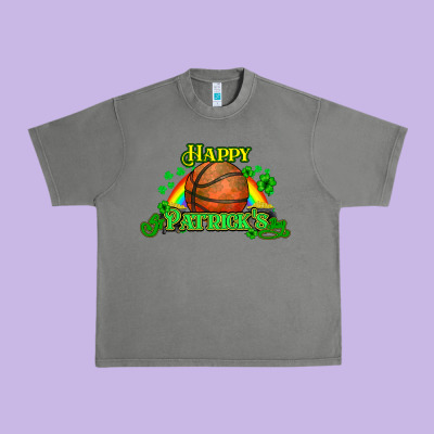 St. Patrick's Day Basketball Urban Heavy Tee Designed By Howdyjamesfarm