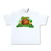White St. Patrick's Day Basketball Urban Heavy Tee - HowdyJamesFarm