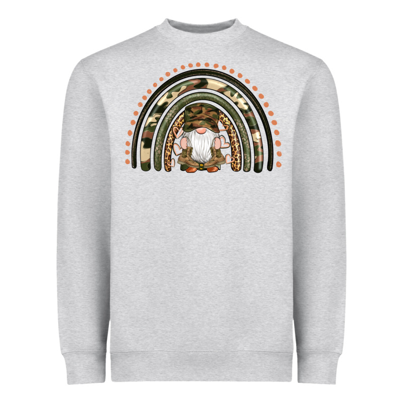 Camouflage Gnomes Rainbow Heavyweight Sweatshirt by Artiststas | Teevron