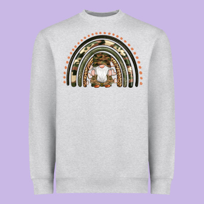 Camouflage Gnomes Rainbow Heavyweight Sweatshirt Designed By Artiststas