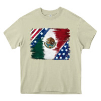 Mossy Mexican With American Flag Heavy Core Tee - RanaPortraitStore