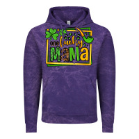 Cloud Purple One lucky mama St. Patrick's Vintage Hoodie - OliviaCreatesArt