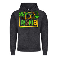 Vintage Black One lucky mama St. Patrick's Vintage Hoodie - OliviaCreatesArt