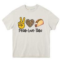 Cream Peare Love Tacos Heavy Core Tee - Bettercallsaul