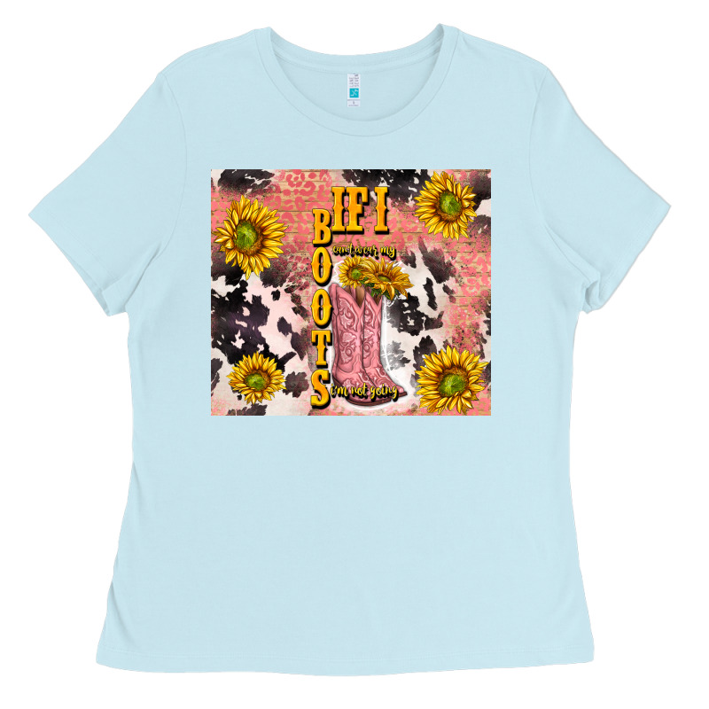 Cowgirl Boots Sunflower Ladies Tee by TumblerDesignByShophia | Teevron