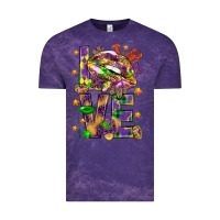 Cloud Purple Mardi Gras love lips Vintage Tee - HowdyJamesFarm