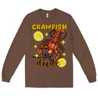 Chestnut Mardi Gras Crawfish dude Long Sleeve Tee - FaDigitalArtStudio