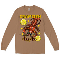 Toasted Coconut Mardi Gras Crawfish dude Long Sleeve Tee - FaDigitalArtStudio