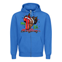 True Royal my first christmas african girl Zipper Hoodie - BarkalooDesign