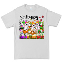 Dove Grey happy hallothanksmas unicorns Premium Tee - texasbilliewilder