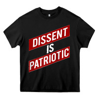 Black DISSENT IS PATRIOTIC Political Meme Raglan Baseball Tee Heavy Core Tee - maiPhamDesign