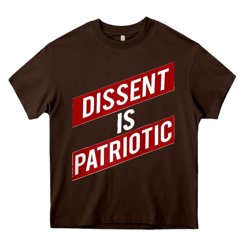 Dissent Is Patriotic Political Meme Raglan Baseball Tee Heavy Core Tee by maiPhamDesign | Teevron