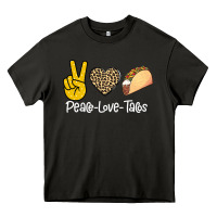 Asphalt Peace Love Tacos Heavy Core Tee - Bettercallsaul