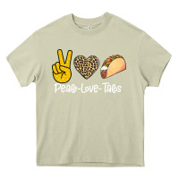 Mossy Peace Love Tacos Heavy Core Tee - Bettercallsaul
