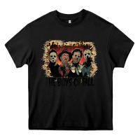 Black the boys of fall leopard pattern bleached halloween murder t shirt Heavy Core Tee - maiPhamDesign