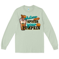 Matcha whatever spice your pumpkin coffee cup Long Sleeve Tee - FaDigitalArtStudio