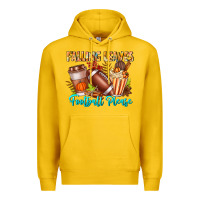 Lemon Falling Leaves Football Please Premium Hoodie - CowhideDigitalArt