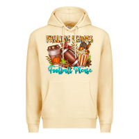 Pina Colada Falling Leaves Football Please Premium Hoodie - CowhideDigitalArt