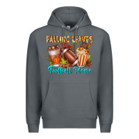 Rock Falling Leaves Football Please Premium Hoodie - CowhideDigitalArt