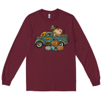 Burgundy western pumpkin farm truck Long Sleeve Tee - RanaPortraitStore