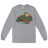 Heather Grey western pumpkin farm truck Long Sleeve Tee - RanaPortraitStore