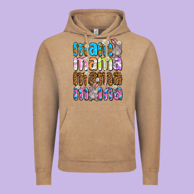Easter Mama Mama Mama Vintage Hoodie Designed By Oliviacreatesart