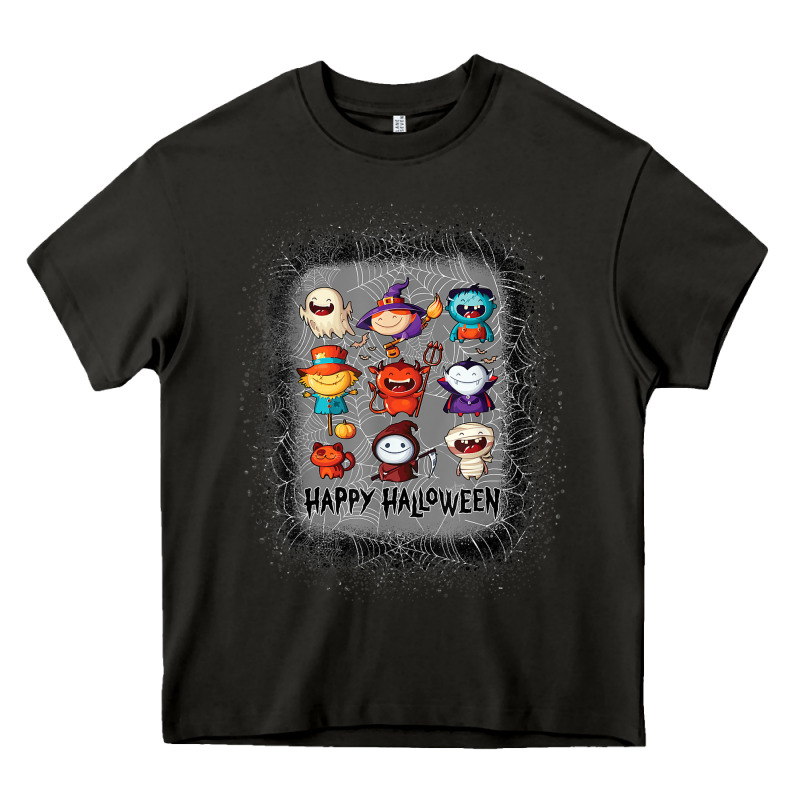Halloween Funny Set Ghost Mummy Witch Vampire And Pumpkin T Shirt Heavy Core Tee by maiPhamDesign | Teevron