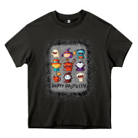 Asphalt halloween funny set ghost mummy witch vampire and pumpkin t shirt Heavy Core Tee - maiPhamDesign