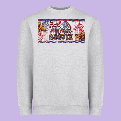 Red White Boujee Heavyweight Sweatshirt Designed By Artiststas