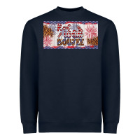 Navy red white boujee Heavyweight Sweatshirt - Artiststas