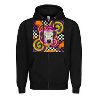 Black halloween  calf scottish Zipper Hoodie - BarkalooDesign