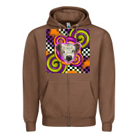 Chestnut halloween  calf scottish Zipper Hoodie - BarkalooDesign