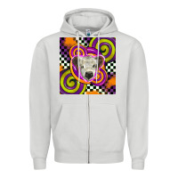 Dove Grey halloween  calf scottish Zipper Hoodie - BarkalooDesign