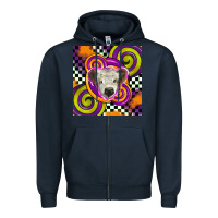 Navy halloween  calf scottish Zipper Hoodie - BarkalooDesign