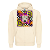 Sandshell halloween  calf scottish Zipper Hoodie - BarkalooDesign