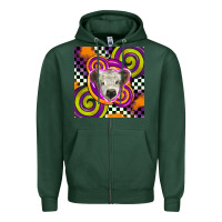 Sports Green halloween  calf scottish Zipper Hoodie - BarkalooDesign