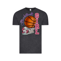 Vintage Black Basketball girl Vintage Tee - HowdyJamesFarm