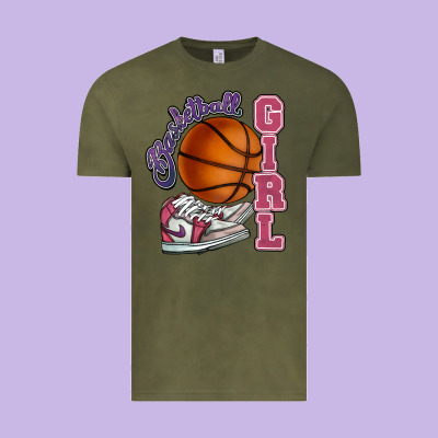Basketball Girl Vintage Tee Designed By Howdyjamesfarm