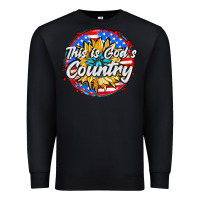Black this is god's country Premium Sweatshirt - AdoDesignShop