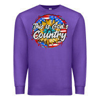 Purple this is god's country Premium Sweatshirt - AdoDesignShop