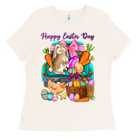 Bone Happy Easter Day truck Ladies Tee - HowdyJamesFarm