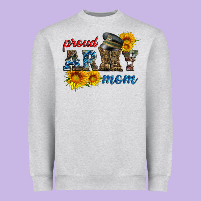 Proud Army Mom Heavyweight Sweatshirt Designed By Artiststas