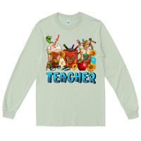 Matcha Teacher Coffee Cups Long Sleeve Tee - FaDigitalArtStudio