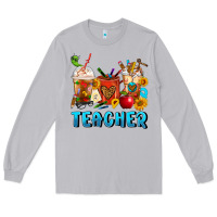 Moon Dust Teacher Coffee Cups Long Sleeve Tee - FaDigitalArtStudio