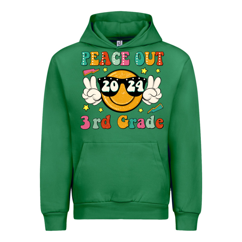Peace Out 2024 3rd Grade Urban Hoodie by JahusDesignShop | Teevron