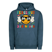 Pigment Midnight Navy peace out 2024 3rd grade Urban Hoodie - JahusDesignShop