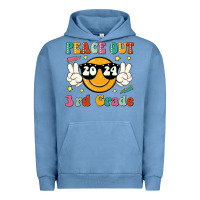 Pigment Pebble Blue peace out 2024 3rd grade Urban Hoodie - JahusDesignShop